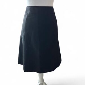 Black Wool Skirt